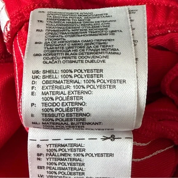 Adidas Originals Scarlet Red 3-Stripes Shorts Men’s Large Trefoil Logo - Picture 9 of 12